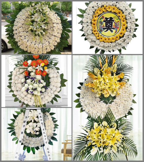 山东青岛平度市店子镇东羞鱼村花圈速递